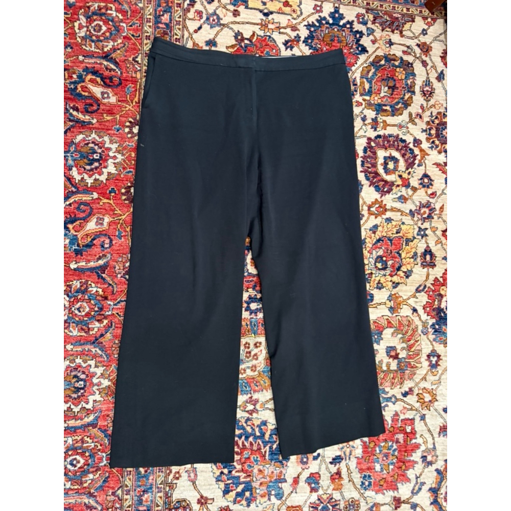 MM.LaFleur Black Stretch Work Pants Tailored Office Career Women Size 16